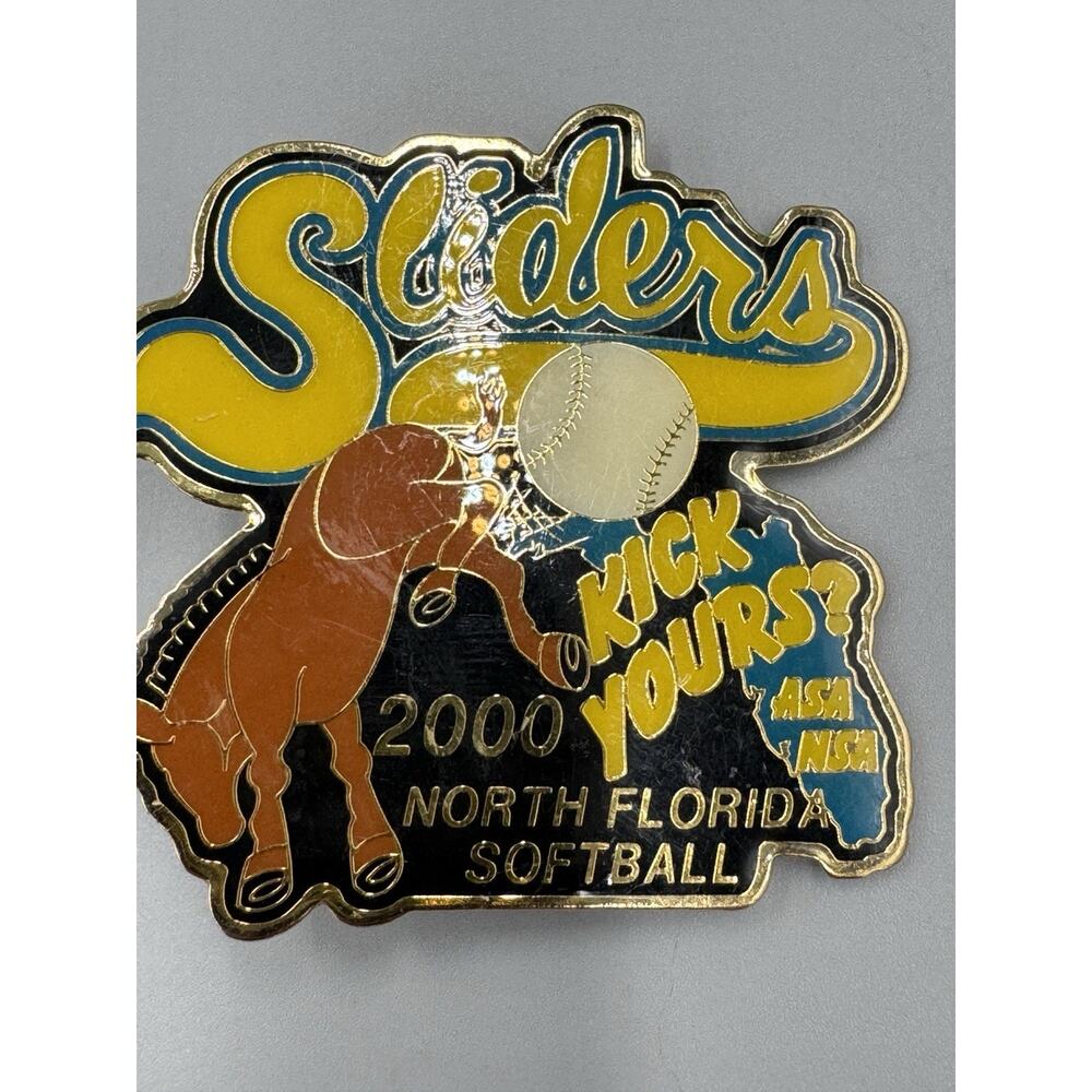 Vintage 2000 North FL Sliders Softball Youth ASA NSA Lapel Pin